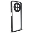 Case for Realme 12, Fusion Hybrid, with camera protection, transparent / black