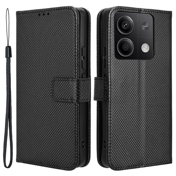 Flip case for Xiaomi Redmi Note 13 5G, Wallet Smart Magnet, black