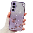 Case for Samsung Galaxy A05s 4G, Glitter Flower, purple