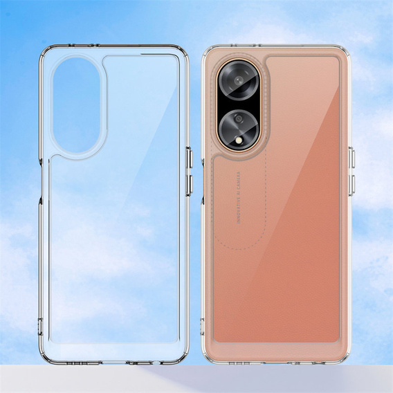 Case for Oppo A98 5G, Fusion Hybrid, transparent