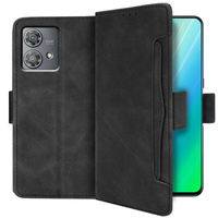 Flip case for Motorola Edge 40 Neo, Card Slot, black