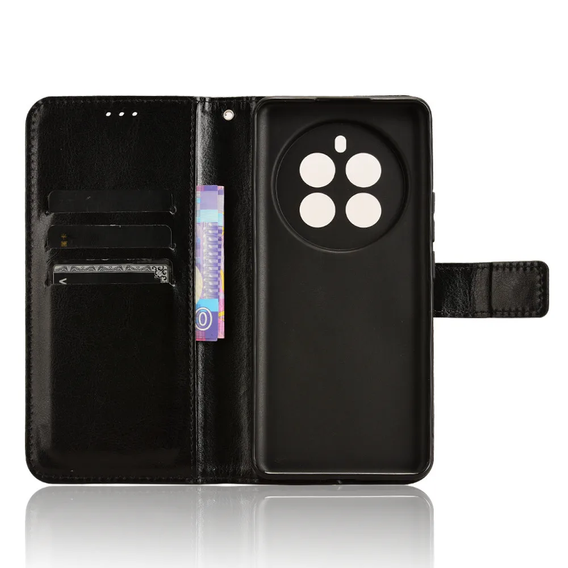 Flip case for Realme 12 Pro 5G / 12 Pro+ 5G, Crazy Horse Wallet, black
