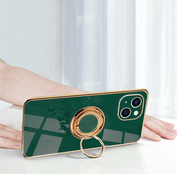 Case for iPhone 14 Plus, Electro Ring, green