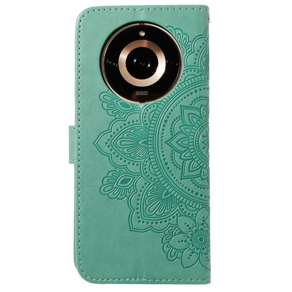 Flip case for Realme 11 Pro 5G / Pro+ 5G, Mandala Flower, green
