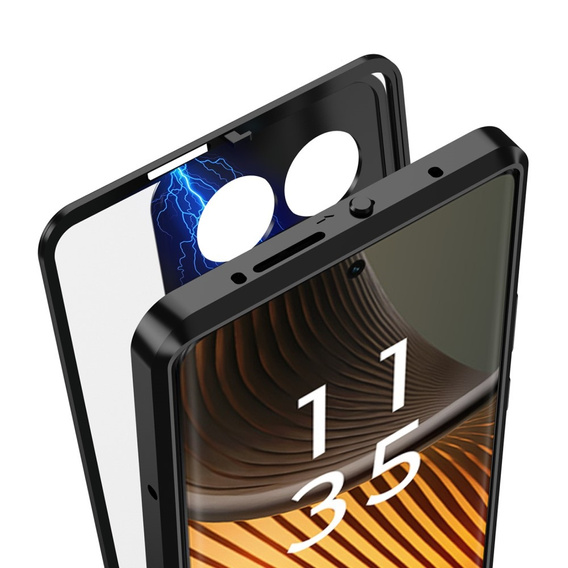 1 x Case for Motorola Edge 50 Ultra, Frame Case, black