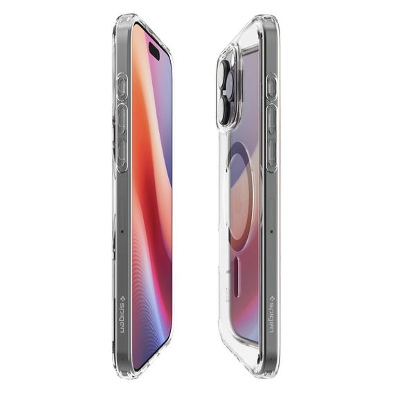 Spigen MagSafe Case for iPhone 16 Pro Max, Ultra Hybrid, transparent + 9H Tempered Glass