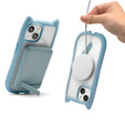 Case for iPhone 15, for MagSafe, Cute Cat, blue + Screen Glass