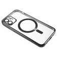Case for iPhone 12, Electro MagSafe, black + Screen Glass