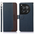 Flip case for OnePlus 12 5G, KHAZNEH RFID, blue / brown