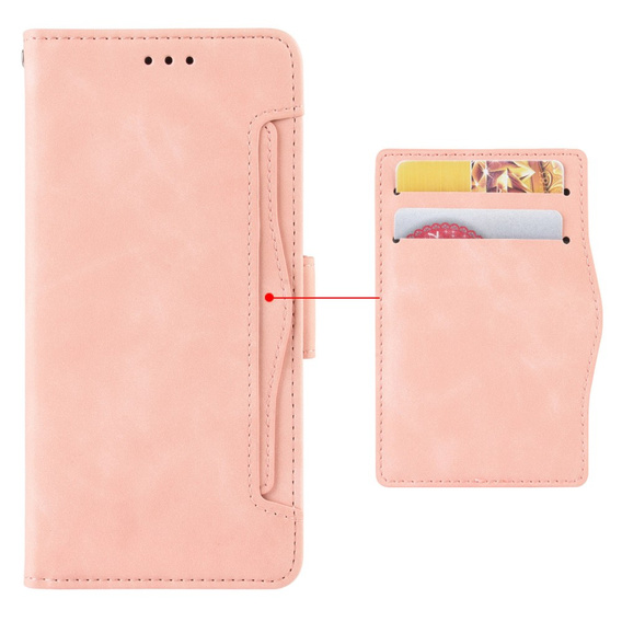 Flip case for Xiaomi Redmi Note 13 5G, Card Slot, pink
