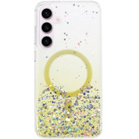 Case for Samsung Galaxy S24, Glittery, for MagSafe, yellow