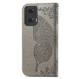 Flip case for Motorola Moto G24 / G24 Power / G04, Butterfly, grey