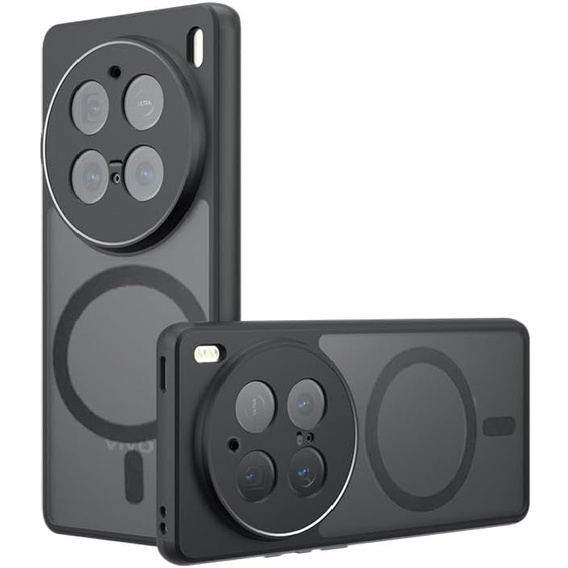 Case for Vivo X200 Pro 5G, for MagSafe, ERBORD Matt Case, black