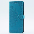 Flip case for Motorola Moto G54 5G, Mandala, blue