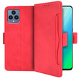 Flip case for T Phone 5G, Card Slot, red