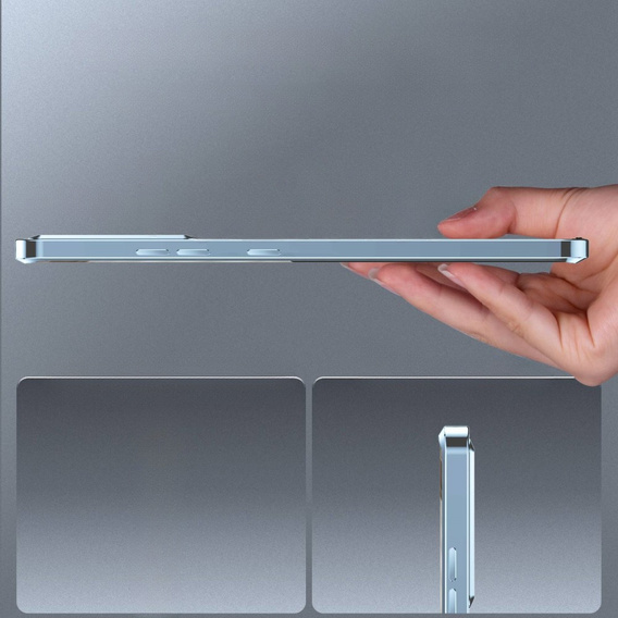 Camera Protection Case for Samsung Galaxy S21 FE 5G, CamShield MagSafe, transparent / blue