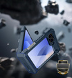 Armored Case for Samsung Galaxy Z Flip7 FE / Z Flip6, Dexnor Clip Holder, dark blue