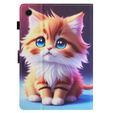 Case for Lenovo Tab M10 Plus TB-X606F, with flap, cat