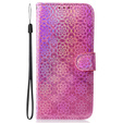 Flip case for Oppo A17, Wallet mandala, pink
