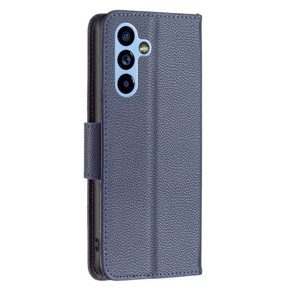Flip case for Samsung Galaxy A54 5G, Wallet Litchi Magnet, dark blue