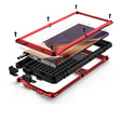 Case for Samsung Galaxy Note 20 Ultra, R-JUST, armoured, red
