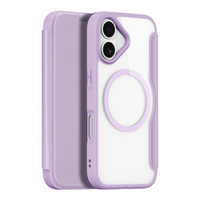 Dux Ducis case for iPhone 17, Skin X Pro, with flap, for MagSafe, purple