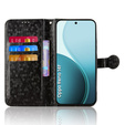 Flap case for Oppo Reno 14F, Wallet Rhombus, black