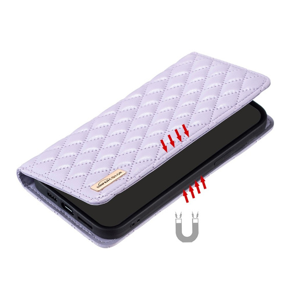 Flip case for Samsung Galaxy A35 5G, Wallet, BINFEN COLOR, purple