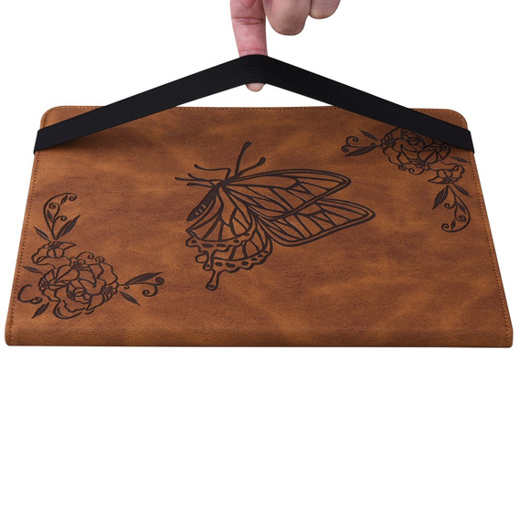 Case for Lenovo Tab M11, Butterfly, brown