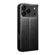 QIALINO Genuine Cow Leather flip case for iPhone 17 Pro Max, black