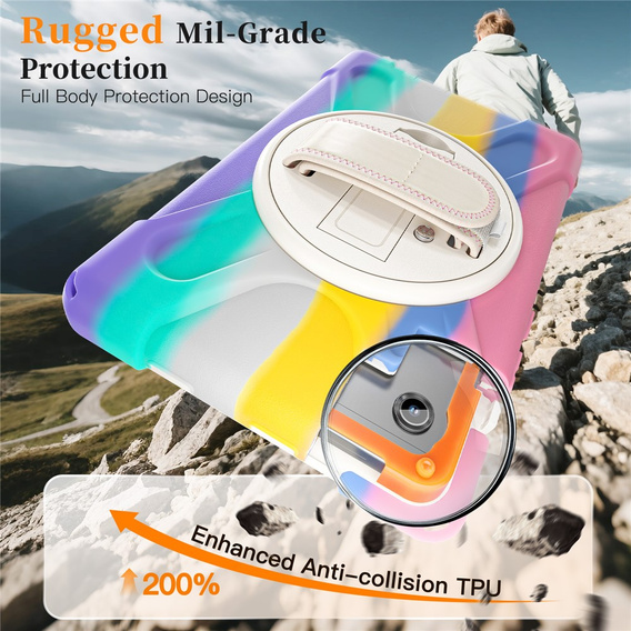 Armoured case with stand and shoulder strap for Samsung Galaxy Tab A11