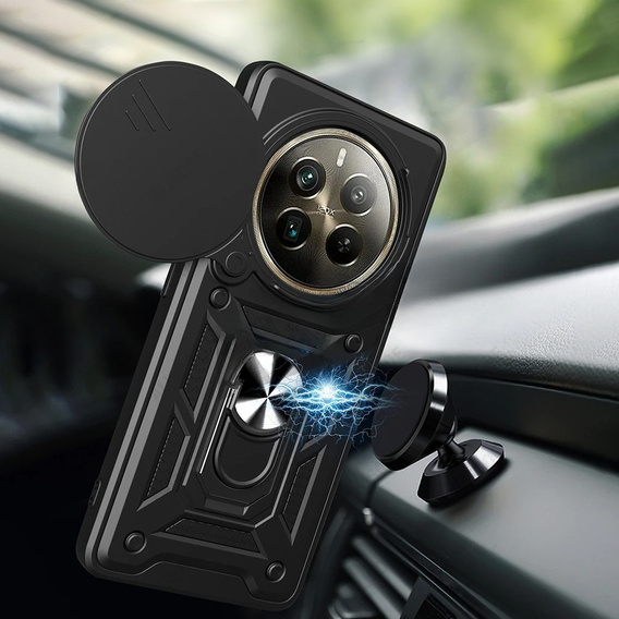 Case for Realme 12 Pro 5G / 12 Pro+ 5G, CamShield Slide, black