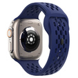Silicone Strap for Apple Watch 1/2/3/4/5/6/7/8/SE/ULTRA 42/44/45/49MM, Navy Blue