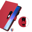 Case for Lenovo Tab M10 Plus 10.6 Gen 3, with flap, animal, red