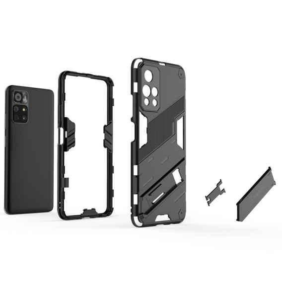 Case for Xiaomi Poco M4 Pro 5G / Note 11S 5G, Military kickstand, blue