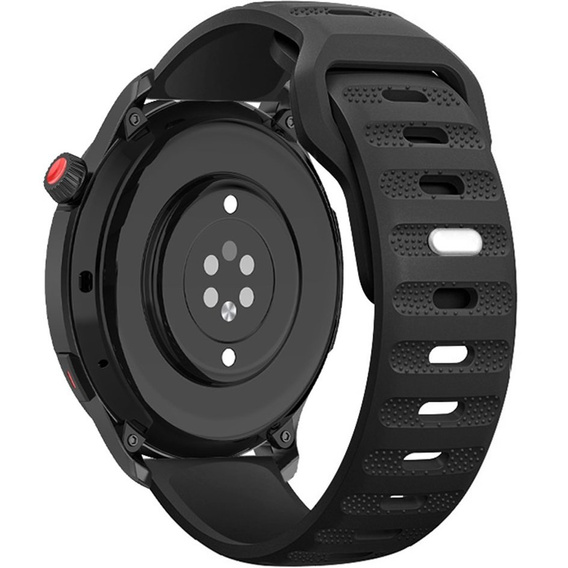 Silicone Universal Strap 20mm Dot Texture, black