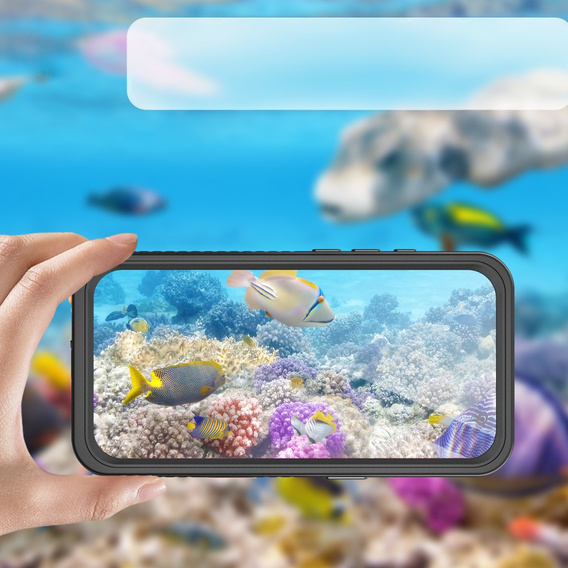 IP68 Waterproof Case for iPhone 16 Plus, black