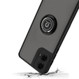 Case for Motorola Moto G24 / G24 Power / G04, Frosted Ring, black