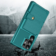 Case for Samsung Galaxy S24 Ultra, Card Holder Kickstand, green
