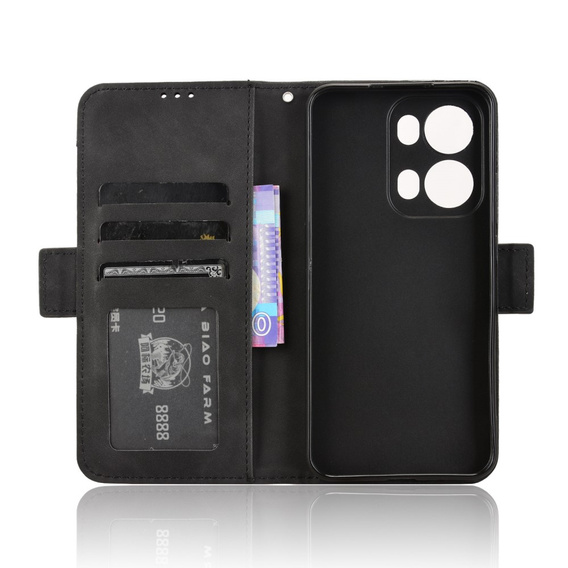 Flip case for Oppo Reno 13 Pro, Card Slot, black