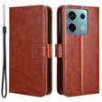 Flip case for Xiaomi Redmi Note 13 Pro 5G, Crazy Horse Wallet, brown