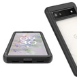 Case for Google Pixel 6a, Shockproof, with film, black