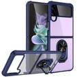 Case for Samsung Galaxy Z Flip3 5G, Clear Ring, blue