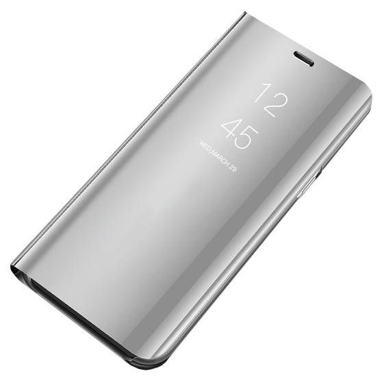 Case for Oppo Reno5 5G, Clear View, silver