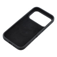 Silicone sleeve for iPhone 17 Pro, for MagSafe, anti-shock, black