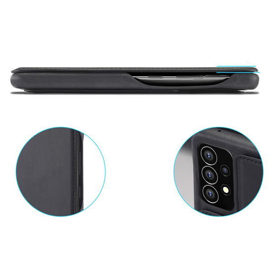 Flip case for Samsung Galaxy A53 5G, LC.IMEEKE, black
