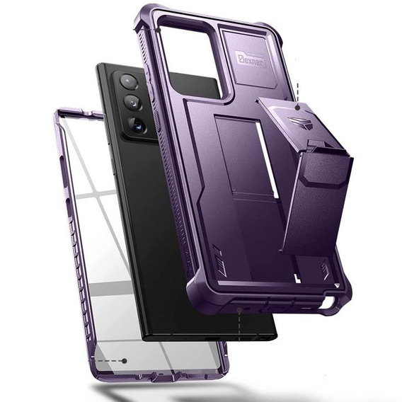 Armored case for Samsung Galaxy Note 20 Ultra, Dexnor Full Body, purple