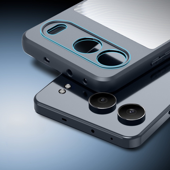 DuxDucis case for OnePlus Nord 4, Aimo case, transparent / black