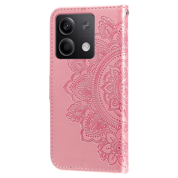 Flip case for Xiaomi Redmi Note 13 5G, Mandala, pink rose gold