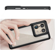 Case for Motorola Edge 50 Ultra, Fusion Hybrid, transparent / black